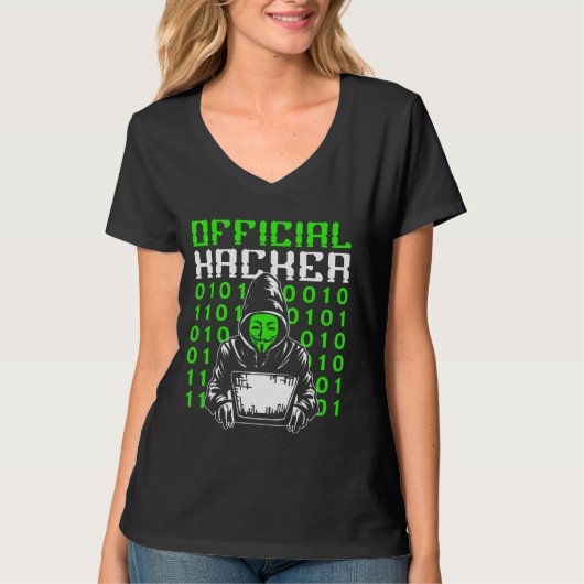Officiële Hacker IT Hack Computer Hacker T-shirt (Voorkant)