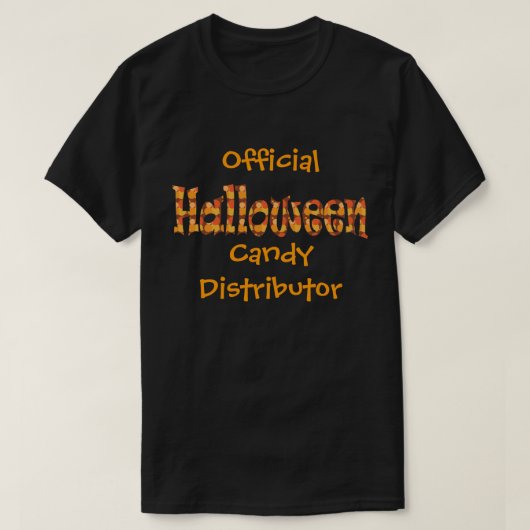 Officiële Halloween Snoep Distributor T-shirt (Design voorkant)