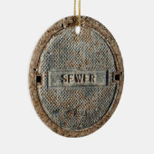 Officiële Hoesje van rioolmest Keramisch Ornament (Rechts)