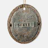 Officiële Hoesje van rioolmest Keramisch Ornament (Links)