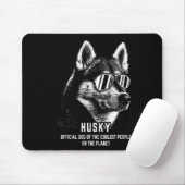 Officiële hond van Siberische Husky, koudst Muismat (Met muis)