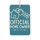 Officiële huiseigenaar Est. 2025 Trotse eerste tim Luchtverfrisser (Achterkant)