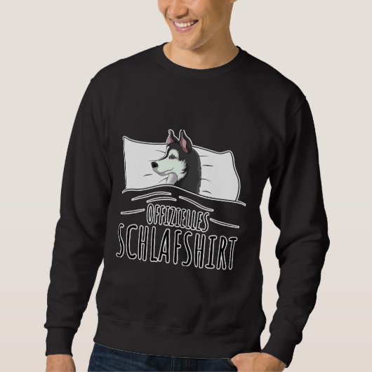 Officiële Husky Dog Slaap Dier Trui (Voorkant)