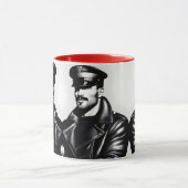 Officiële Iconische LGBTQ Gay Leather Daddy Biker  Mok (Midden)