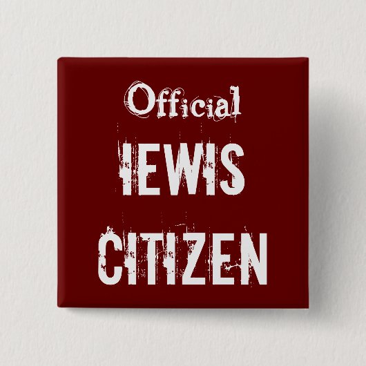 Officiële IEWIS Citizen Vierkante Button 5,1 Cm (Voorkant)