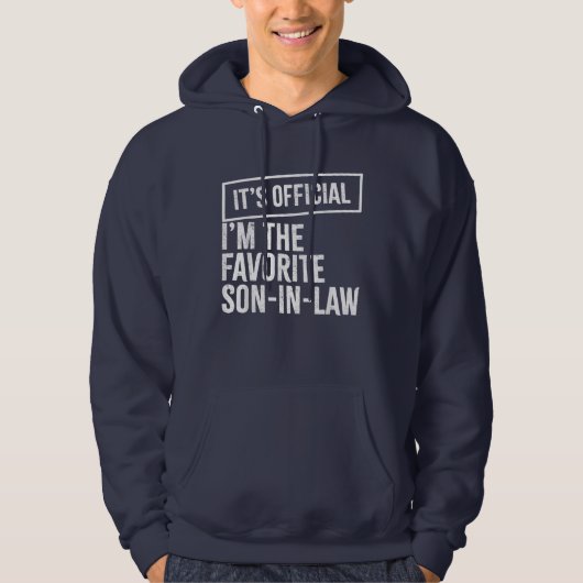 Officiële ik ben de favoriete schoonzoon hoodie (Voorkant)