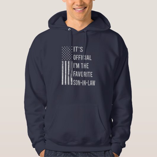Officiële ik ben de favoriete schoonzoon hoodie (Voorkant)
