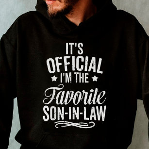 Officiële ik ben de favoriete schoonzoon hoodie