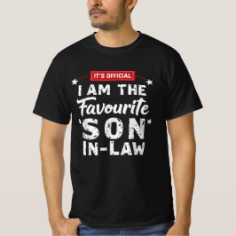 Officiële ik ben de favoriete schoonzoon t-shirt