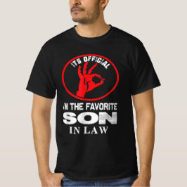 Officiële ik ben de favoriete schoonzoon t-shirt
