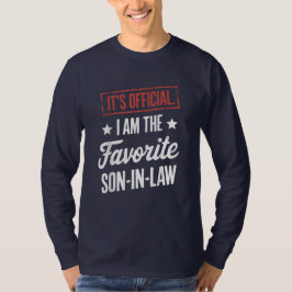 Officiële ik ben de favoriete schoonzoon t-shirt