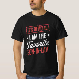 Officiële ik ben de favoriete schoonzoon t-shirt