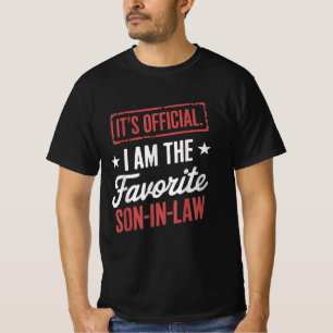 Officiële ik ben de favoriete schoonzoon t-shirt