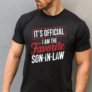 Officiële ik ben de favoriete schoonzoon t-shirt