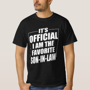 Officiële ik ben de favoriete schoonzoon t-shirt