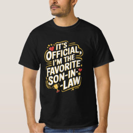 Officiële ik ben de favoriete schoonzoon t-shirt