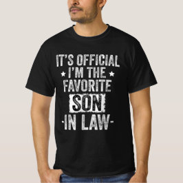 Officiële ik ben de favoriete schoonzoon t-shirt