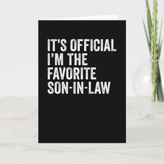 Officiële ik ben de favoriete zoon in de wet kaart (Voorkant)