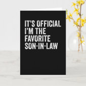 Officiële ik ben de favoriete zoon in de wet kaart (Gele Bloem)