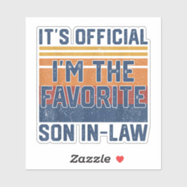 Officiële ik ben de favoriete zoon in de wet sticker