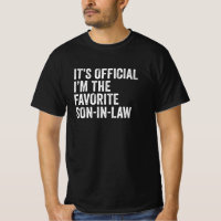 Officiële ik ben de favoriete zoon in de wet
