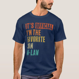 Officiële ik ben de favoriete zoon in de wet t-shirt
