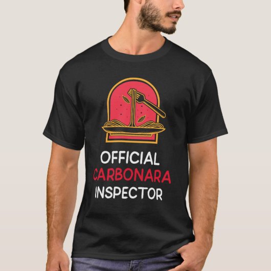 Officiële inspecteur Carbonara T-shirt (Voorkant)