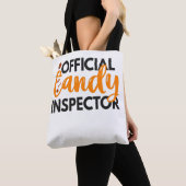 Officiële inspecteur Snoep Funny Halloween-behande Tote Bag (Dichtbij)