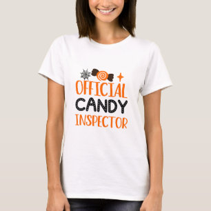 Officiële inspecteur Snoep Halloween T-shirt