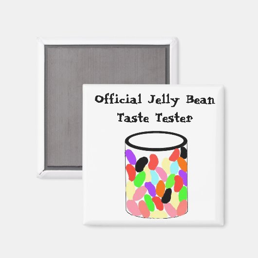 Officiële jelly Bean Taste Tester Magneet (Voorkant / Achterkant)
