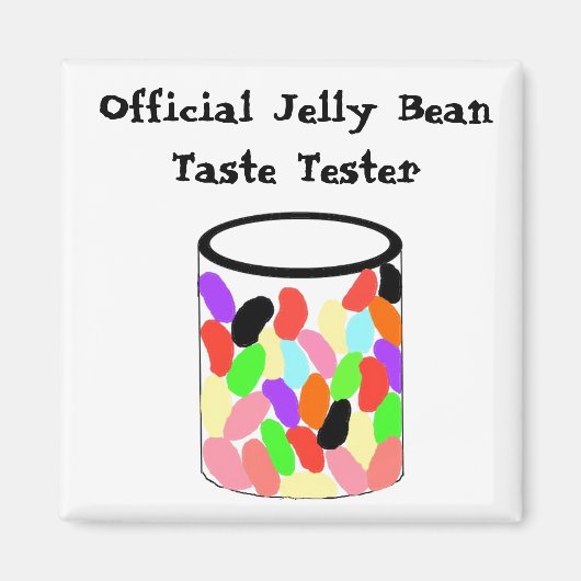 Officiële jelly Bean Taste Tester Magneet (Voorkant)