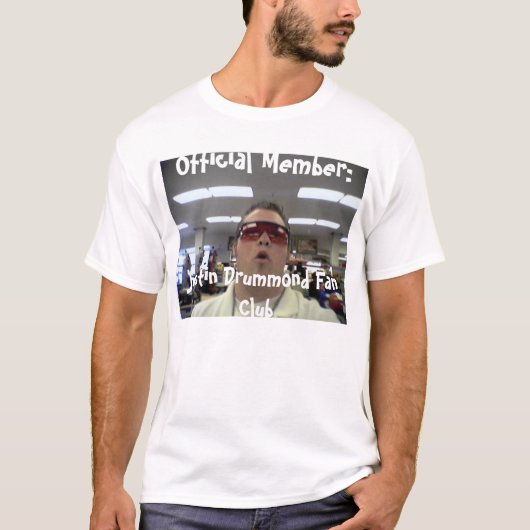 Officiële Justin Drummond Fan Club T-Shirt (Voorkant)