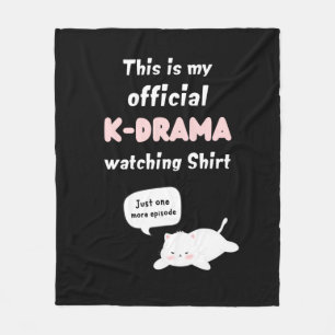 Officiële K-Drama Watching Shirt Kpop Fan Fleece Deken