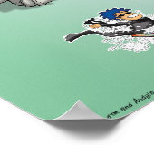 Officiële kaart van Andyland (poster) Poster (Hoek)