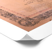 Officiële kaart van Californië Poster (Hoek)