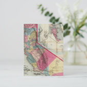 Officiële kaart van de staat Californië (Staand voorkant)