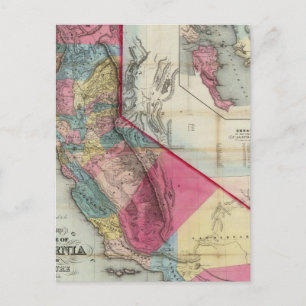 Officiële kaart van de staat Californië