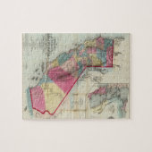 Officiële kaart van de staat Californië Legpuzzel (Horizontaal)