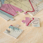 Officiële kaart van de staat Californië Legpuzzel (Zijkant)