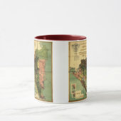 Officiële kaart van Nicaragua 1898 Mok (Midden)