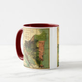 Officiële kaart van Nicaragua 1898 Mok (Voorkant links)