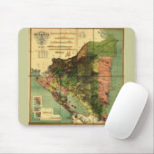 Officiële kaart van Nicaragua 1898 Muismat (Met muis)