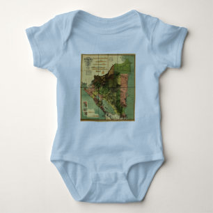 Officiële kaart van Nicaragua 1898 Romper