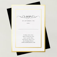 Officiële kalligrafie Gold Lijst Wedding Website R