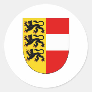 Officiële karinthiamunt van het Oostenrijkse symbo Ronde Sticker