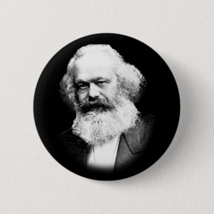 officiële Karl Marx-knop Ronde Button 5,7 Cm