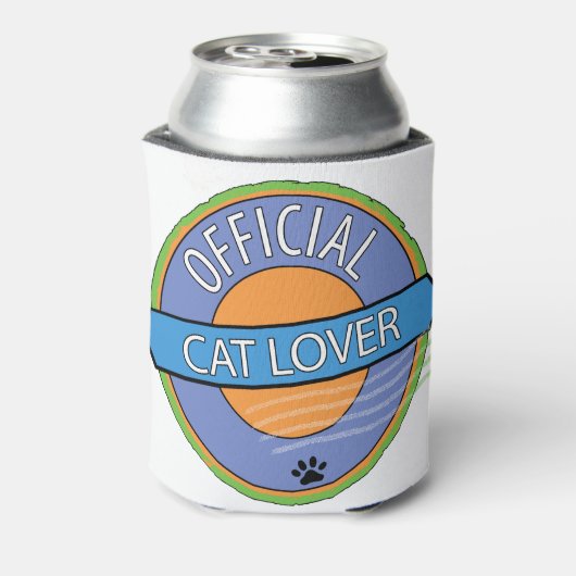 Officiële kat Lover Blikjeskoeler (Blikje Achterkant)