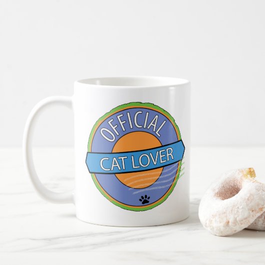 Officiële kat Lover Koffiemok (Met donut)