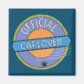 Officiële kat Lover Magneet (Voorkant)