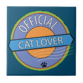 Officiële kat Lover Tegeltje (Voorkant)